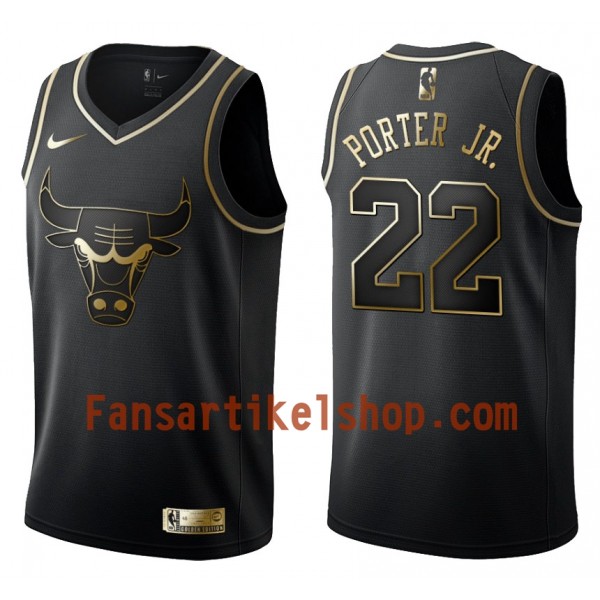 NBA Chicago Bulls Trikot Otto Porter Jr. 22 Nike Schwarz Golden Edition Swingman - Herren NBA Chicago Bulls Trikot Otto Porter Jr. 22 Nike Schwarz Golden Edition Swingman - Herren